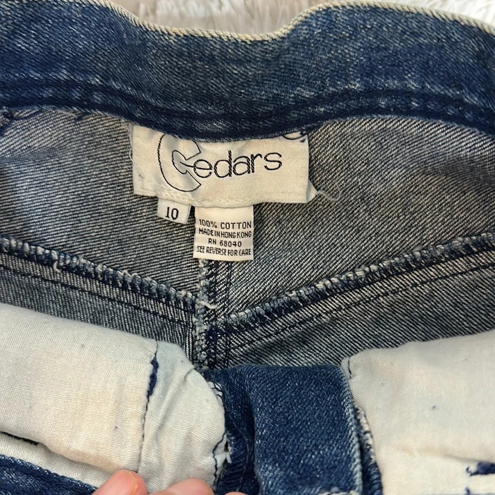 NWT Vintage 80s Cedars Beaded Embellished High waist jeans - Picture 7 of 11
